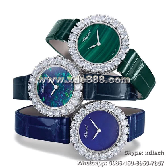 Best Copy Chopard Watches Lady Diamond Watches Leather or Steel Belt
