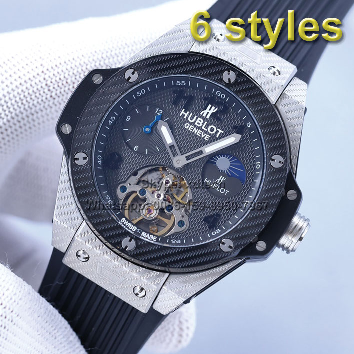 Crystal Watches Hublot Watches Rubber Belt Sports Watches